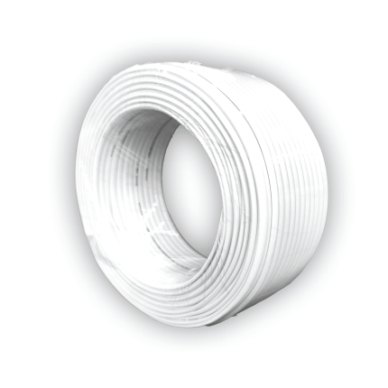 White three-core pure copper shielded wire